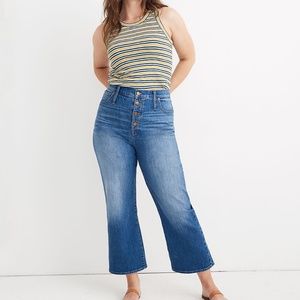 Madewell🪡Slim Wide Leg Crop Jeans Size 28 NWOT